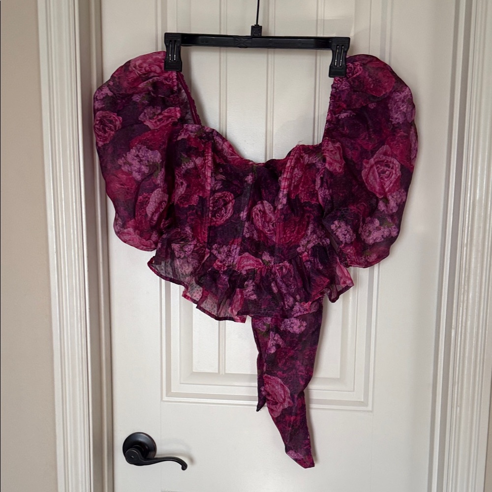 Buddy Love Pink and Purple Floral Top